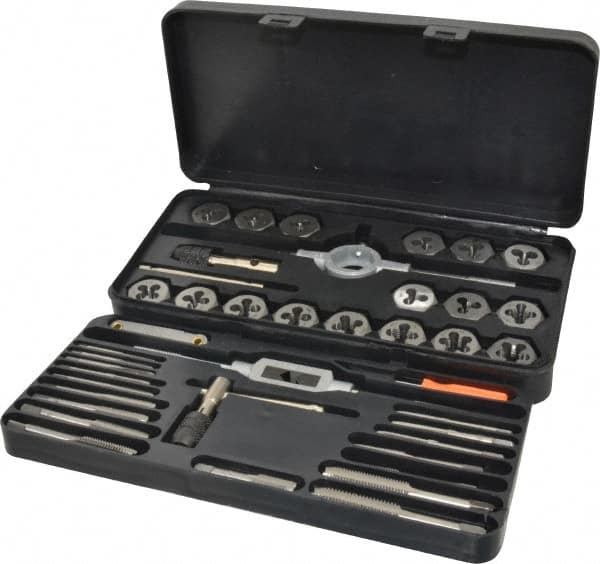 Tap & Die Set: 1/8-27 to 1/8-27 Dies, Metric Coarse, Metric Fine & NPT MPN:314-9643