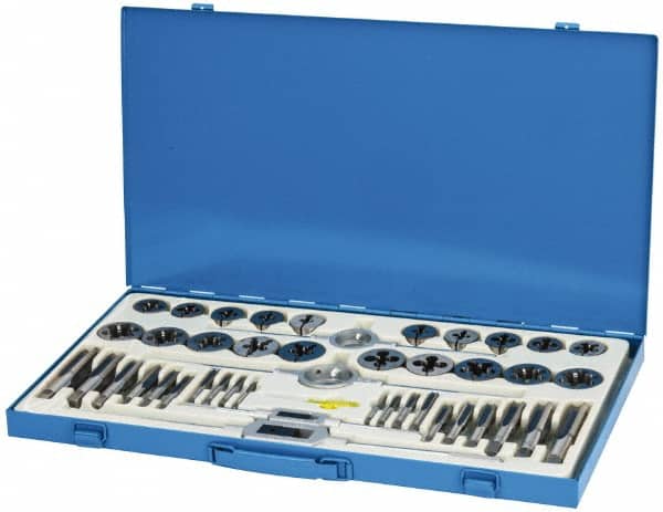 Tap & Die Set: 1/4-20 to 1-14 Taps, UNC & UNF MPN:CCT1568