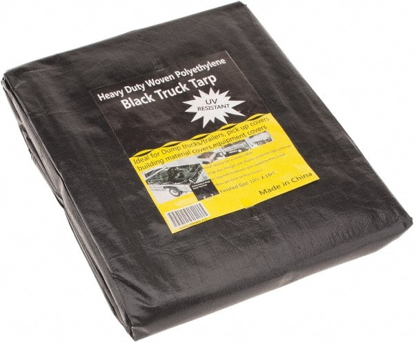Tarp/Dust Cover: Black, Polyethylene, 16' Long x 12' Wide, 11 to 12 mil MPN:KSMSCXHDBB1216