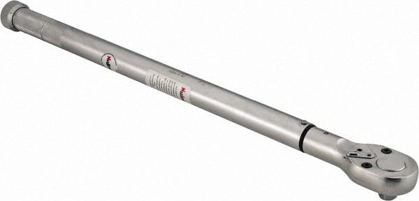 Micrometer Type Ratchet Head Torque Wrench: Foot Pound MPN:NB-180C
