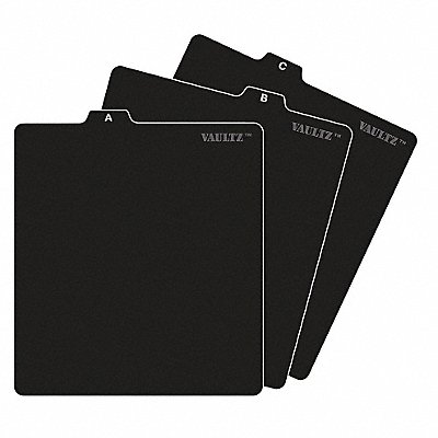 CD Index Tab Set Preprinted Tabs Black MPN:IDEVZ01176