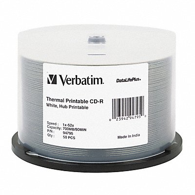 CD-R Disc 700 MB 80 min 52x PK50 MPN:VER94795