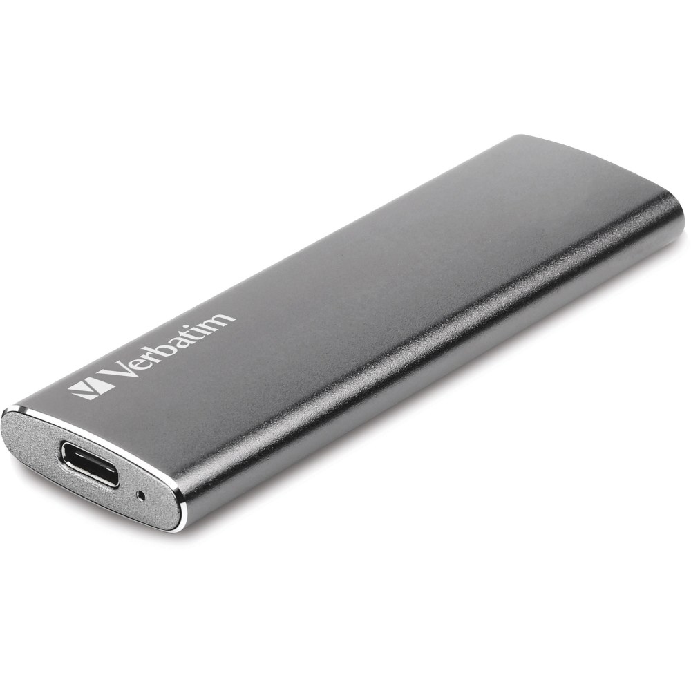 Verbatim 120GB Vx500 External SSD, USB 3.1 Gen 2 - Graphite - Notebook Device Supported - USB 3.1 Type C - 500 MB/s Maximum Read Transfer Rate - 2 Year Warranty (Min Order Qty 2) MPN:47441