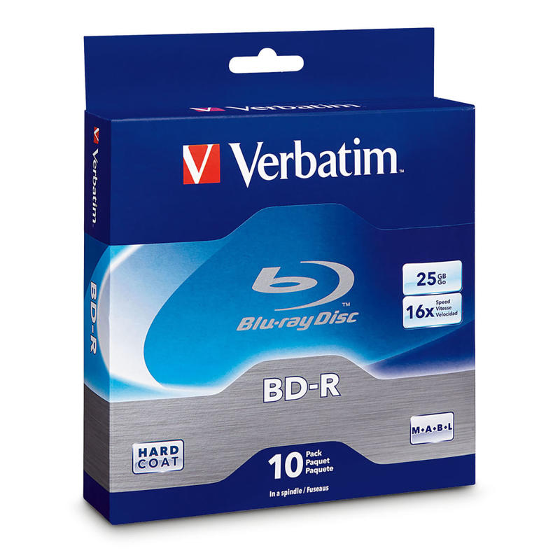 Verbatim BD-R 25GB 16X Disc Spindle, Box Of 10 (Min Order Qty 6) MPN:97238