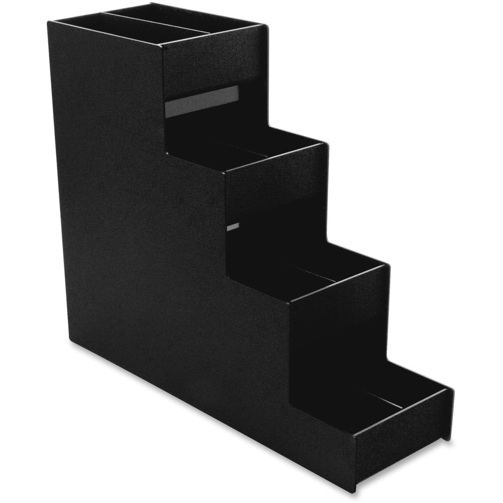 Vertiflex Narrow Condiment Organizer, 8 Compartments, 6in x 19in x 15 7/8in, Black MPN:VFC1916RC
