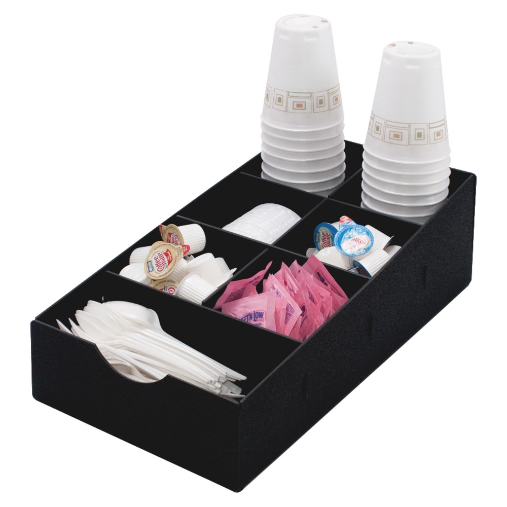 Advantus Condiment Caddy, 8 3/4in x 16in x 5 1/4in, Black (Min Order Qty 2) MPN:VFCC169