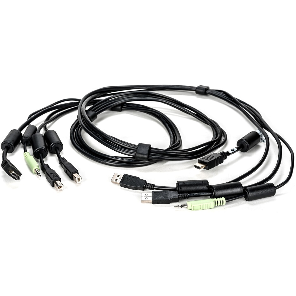 Vertiv Avocent USB Keyboard and Mouse, HDMI and Audio Cable, 6 ft. for Vertiv Avocent SV and SC Series Switches - 6 ft, Single Display, HDMI, 2 x USB, 1 x Audio, Secure KVM with DPP cable (Min Order Qty 2) MPN:CBL0112