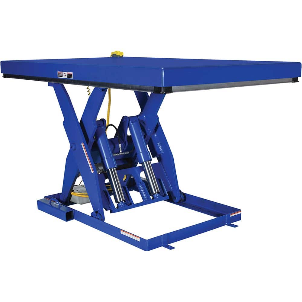 Lifting Tables, Lift Style: Scissor , Vertical Travel (Decimal Inch): 36 , Rise Time (sec.): 32 , Table Length (Inch): 72-3/8  MPN:EHLT-4872-6-44
