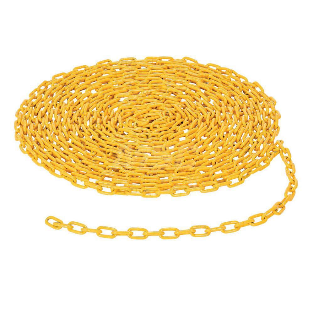 Bollard & Chain: Steel, Yellow, 20' Long MPN:BOL-CH-20-YL