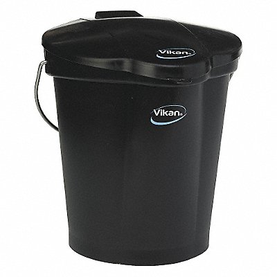 F8439 Hygienic Bucket 3 1/4 gal Black MPN:56869