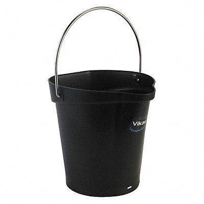 H8704 Hygienic Bucket 1 1/2 gal Black MPN:56889