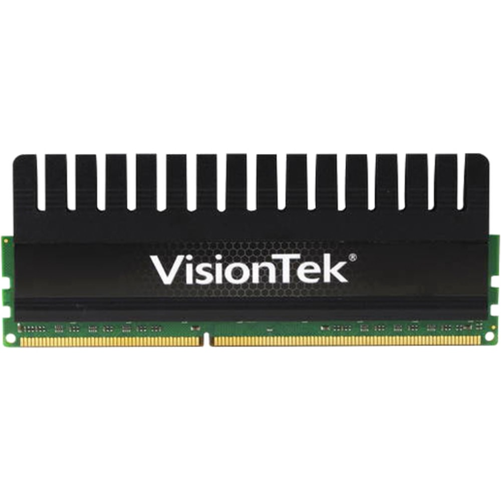 VisionTek 1 x 2GB PC3-10600 DDR3 1333MHz 240-pin DIMM Memory Module - For Desktop PC - 2 GB (1 x 2GB) - DDR3-1600/PC3-12800 DDR3 SDRAM - 1600 MHz - CL8 - 1.55 V - 240-pin - DIMM - Lifetime Warranty (Min Order Qty 2) MPN:900390