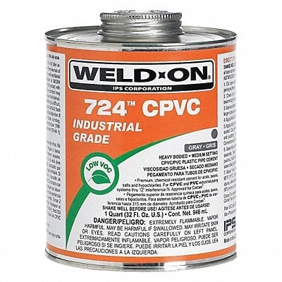 Pipe Cement 16 fl oz Gray MPN:14184