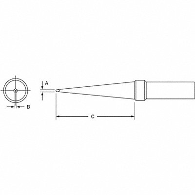 WELLER ET Knife Soldering Tip MPN:ETKN