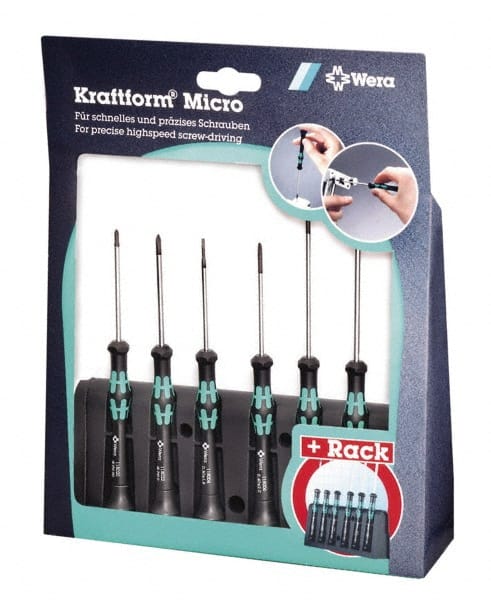 6 Piece, 0.9 to 3mm Micro Hex Driver Set MPN:05118156001