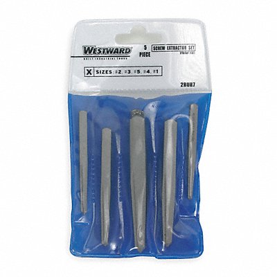 Screw Extractor Set 5pc HCS Pouch MPN:2RUR7