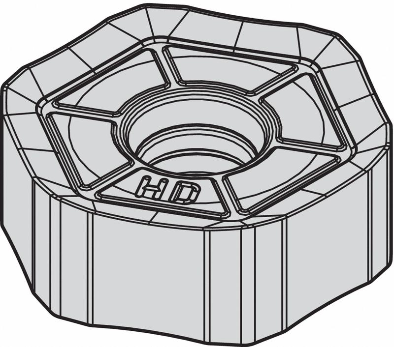 Hex Milling Insert 8.50mm Carbide MPN:HNGJ53511ANSNHD