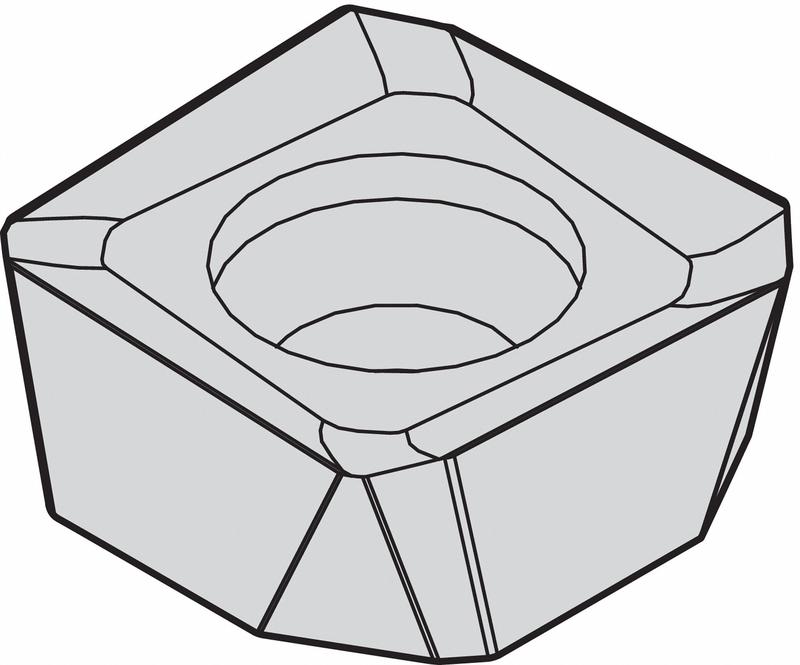 Square Milling Insert 12.70mm Cermet MPN:SNKT435AZR21
