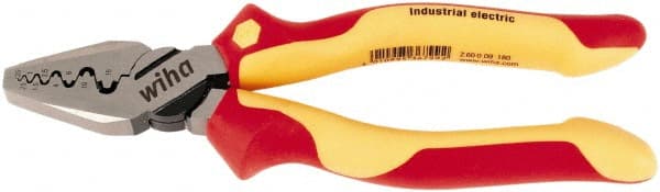 Crimpers, Handle Style: Cushion, Ergonomic , Crimper Type: Crimping Plier , Maximum Wire Gauge: 6AWG , Capacity: 6-30 AWG , Jaw Depth (Decimal Inch): 1.6500  MPN:32945