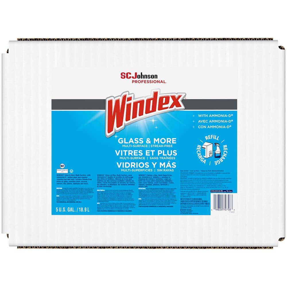 5 Gal Bag-in-Box Unscented Glass Cleaner MPN:696502