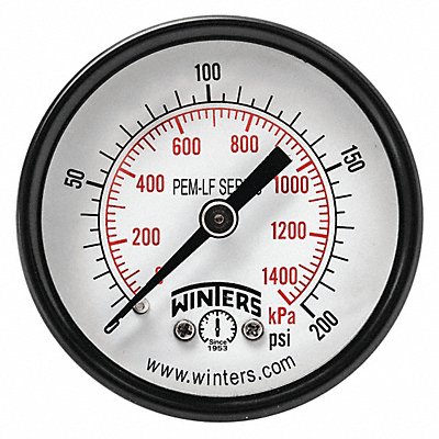 Gauge Pressure 2in. 0 to 200 psi MPN:PEM1426LF