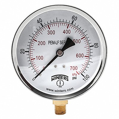 K4524 Gauge Pressure 0 to 100 psi 4 in MPN:PEM223LF