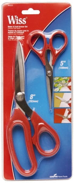 Snip & Shear Sets, Set Type: Household Scissor Set , Cutting Direction: Left Hand, Right Hand , Handle Color: Red  MPN:WHCS2