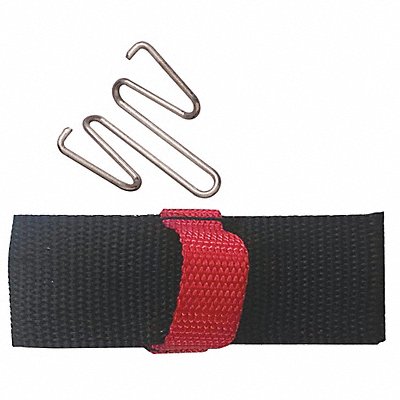 Hook-and-Loop Belt Black 8 in Lx7 in W MPN:5108