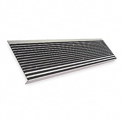 Stair Tread Black 48in W Extruded Alum MPN:511BLA4