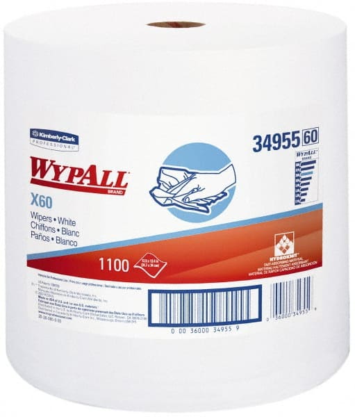 GeneralClean X60 Multi-Task Cleaning Cloths, Jumbo Roll, Strong & Absorbent Towels, White MPN:34955