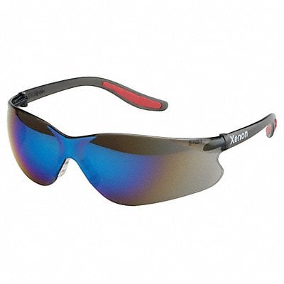 Safety Glasses Blue Mirror Uncoated MPN:SG-14M