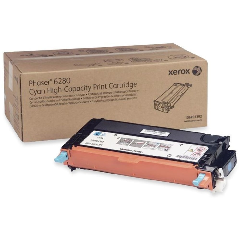 Xerox 6280 Cyan High Yield Toner Cartridge, 106R01392 MPN:106R01392