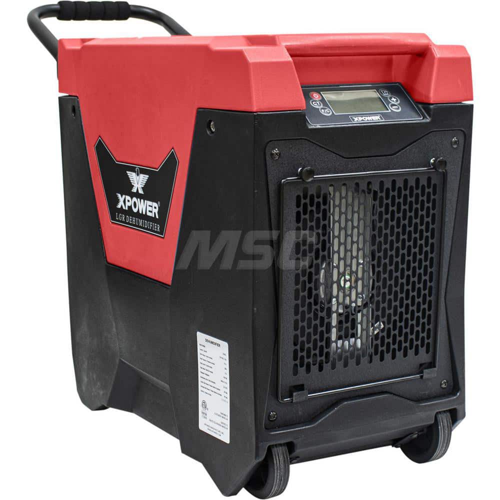 Dehumidifiers, Dehumidifier Type: Portable, Saturation Capacity: 145 pt, Height (Inch): 22.5, Depth (Inch): 13.1, Width (Inch): 32, Amperage Rating: 6.7000 MPN:XD-85L2 - RED
