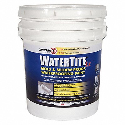 Mold and Mildew Paint White 5 gal Pail MPN:270269